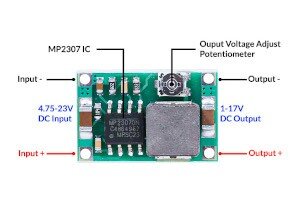Mini360 1.8A DC-DC Adjustable Buck Converter Module